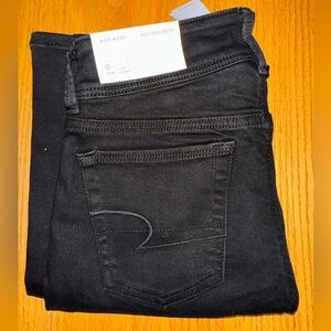 NWT Women’s American Eagle Black Bootcut Jeans Size 0 Long